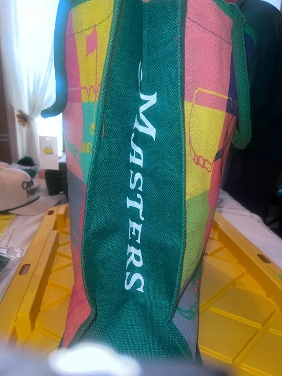 Masters green & pink tote - Picture 2 of 2